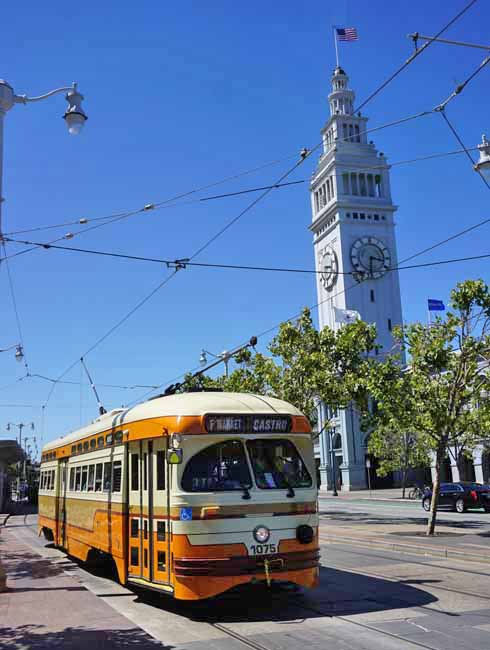 MUNI PCC car 1075 Cleveland Transit